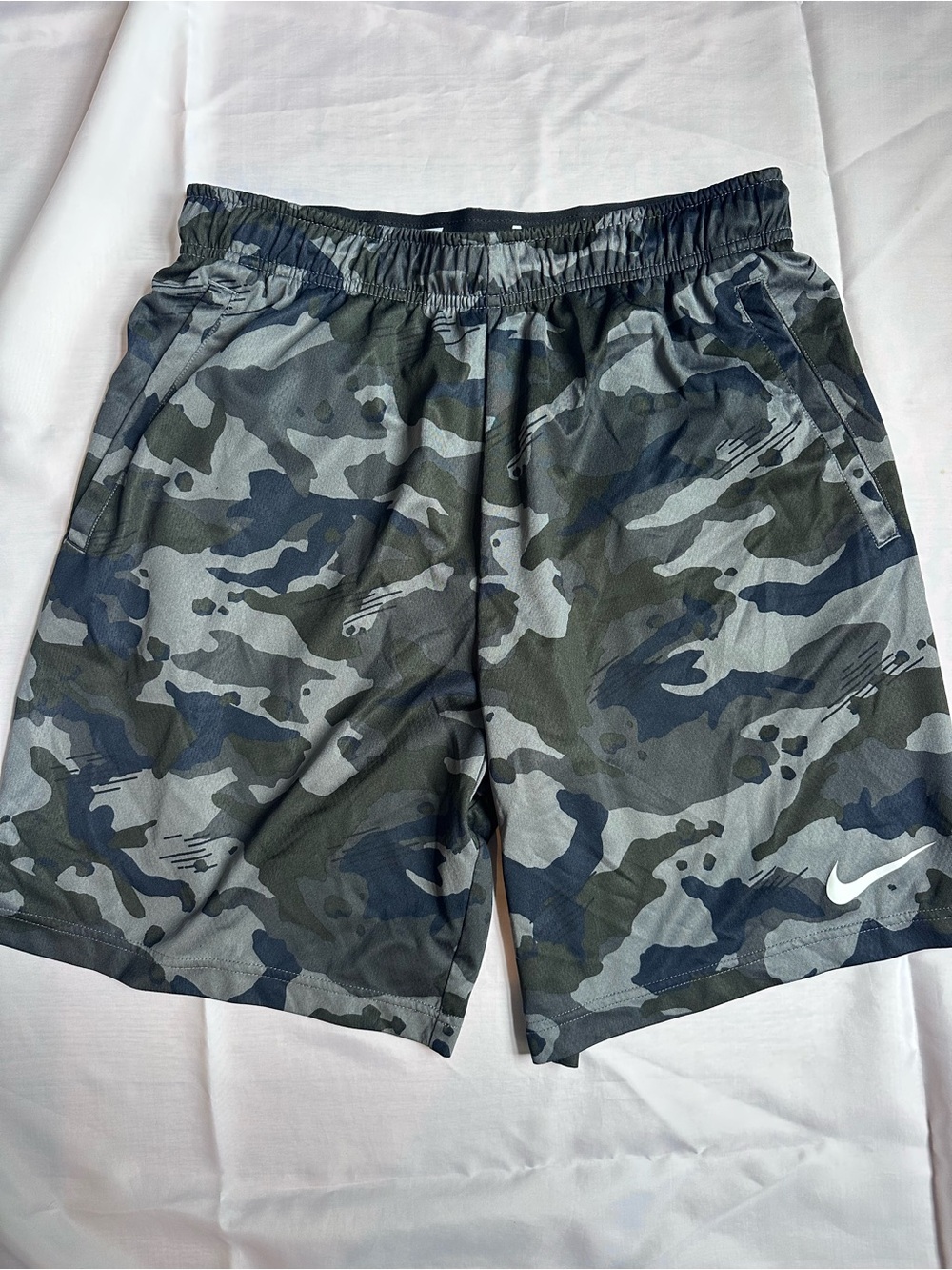 Nike Dri-Fit Men’s Gray Camo Athletic Shorts